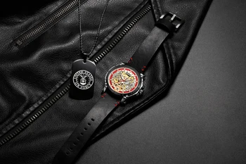BIDEN automatski satovi od prave kože 3 ATM vodootporan 2020 najbolje marke satova kreativni satovi za muškarce