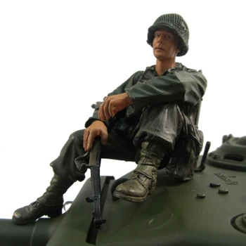 NOVI 1:16 1/16 Lik američkog vojnika Smola Model Drugog svjetskog rata MF2002 Vojnik, Zapovjednik tenka