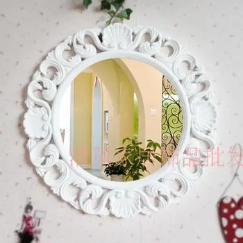 Kreativna ogledalo u europskom stilu, Visi u Kupaonici, Okruglo Jedinstveno ogledalo za estetsku odjeće Espejos Decorativos Home Decor EI50JZ