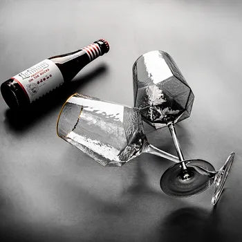 Vitičastu od Kovanog Čašu za port vino u Čaši za vino dijamant ivicom Nordic Rretro Kristalnu Čašu Čašu za Šampanjac u dijamant ivicom