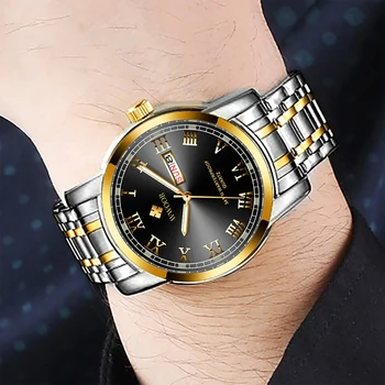 WWOOR Top Brand Muški sat od nehrđajućeg čelika Sportski Moderan dizajn ručni Kvarcni Sat sa datumom Mens Reloj Hombre Mens watch