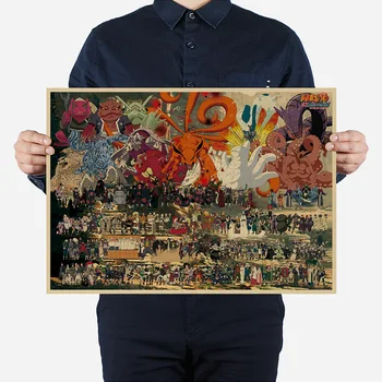 Japanski Anime Lik Naruto Platnu Slikarstvo Art Poster Ukrasne slikarstvo Zidno Slikarstvo Kuće Dječja soba Zid Estetski Božić