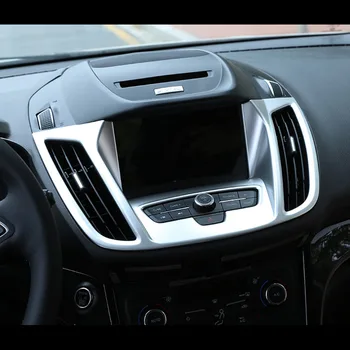 Za vozila Ford Kuga Escape Unutar kabine Poklopac središnje konzole za upravljanje Završiti Istrujna poklopac klima uređaja 2017 2018 ABS Krom