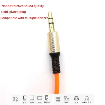 Priključak AUX kabel 3,5 mm Audio kabel 3.5mm Priključak Kabela zvučnika slušalice JBL za Automobil kabel za AUX audio 90 stupnjeva u priključak
