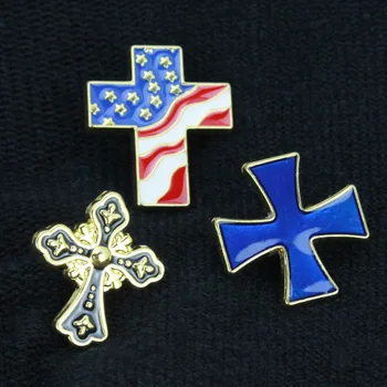 Igle Vjerska serija ikone s križem metalni proizvodi broš običaj ikonu