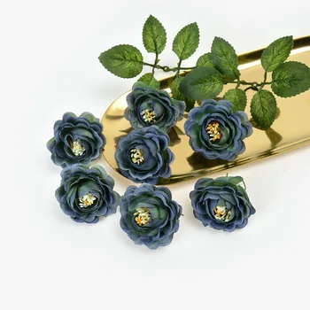 10 kom. umjetni cvijet blooming ruža 4 cm svilene cvjetnih glava za vjenčanje ukras kuće cvijet scrapbooking DIY гирлянда