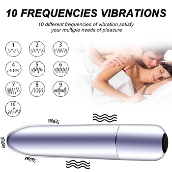 Ažuriranje Snažan Пулевой Vibrator Mini USB Punjenje Ženski Klitoris je Stimulans G-Točke Za Odrasle Žene Masturbator Erotske Sex Igračke