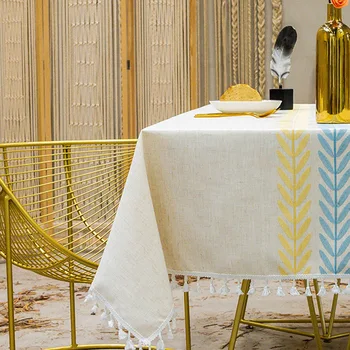 Stolnjak u stilu ins kućni ukras lanena jednostavna stolnjak od tkanine pravokutni stolnjak za pokrivanje stolnjaci