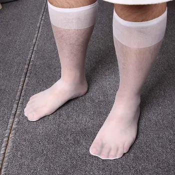 Modni muške čarape Svila Najlon Transparentno Čarapa ultra-tanki Super Seksi Stil Muški najlon čarapa