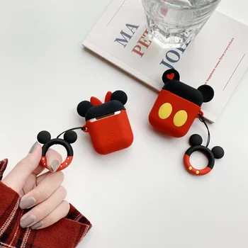 Novčanik za kovanice iz crtića Disney AirPods zaštitna torbica bežična Bluetooth slušalica skup kreativnih ličnosti ženski modeli pad lanyar