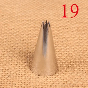 19# Otvorena Star 8-pasta za Kremu Za Ukrašavanje Usta 304 Nehrđajućeg Čelika Za Pečenje DIY Alat Mali Broj