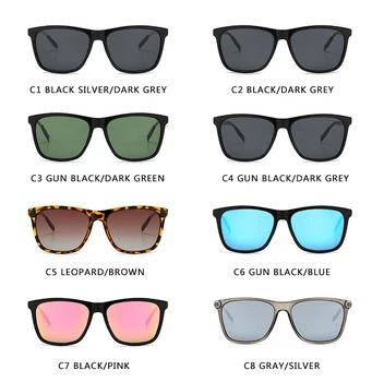 2021 Polarizirane Sunčane naočale UV400 Za muškarce Blještavilo Boja Vozača Klasični Retro Brand Dizajner Jednostavan i Fleksibilan Солнцезащитное Staklo Oculos De Sol