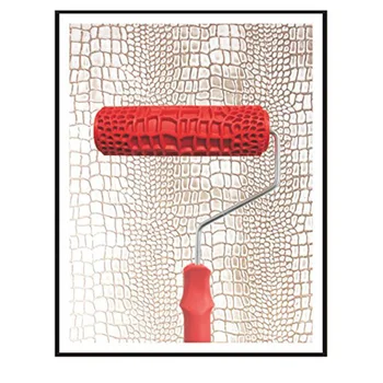 7-inčni Reljefni Valjak za bojenje krokodilske kože s ručkom za ukrašavanje zidova