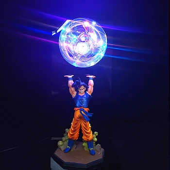 Dragon Ball Z Ultra Instinkt sina Goku Figurice DIY Lampa Figurica DBZ Snaga Bombe LED Dekorativne Igračke Za Spavaće sobe Collectible