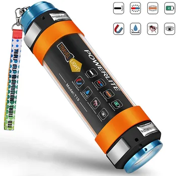 IPX8 LED Svjetiljka Vodootporan Magnetni Sigurnosni Čekić Kamp Baklja USB Punjiva Ručna Svjetiljka Vanjski svjetlo za ronjenje