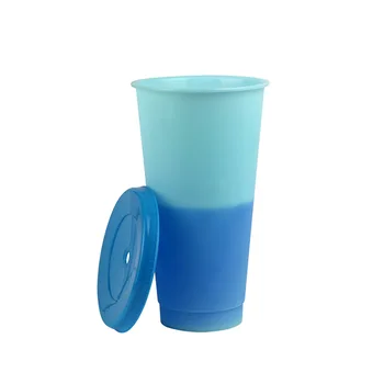 710 ML Sjajna bljeskalica Prah Boca za vodu Prijenosni Plastični Reusable Термохромная šalica zamjenjivi plastični slama šalica s promjenom boje