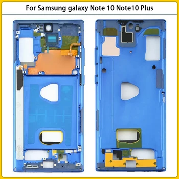 Za Samsung galaxy Note 10 Note10 Plus N975 Prosječna Okvir LCD zaslon Donja Ploča Kućište Prosječna Okvir Okvir Zamjena Prednje Ploče