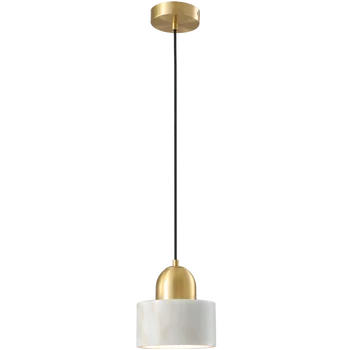 Skandinavski kreativni mali bakreni visi lampa za spavaće sobe luksuzni одноголовочный mramorni restoran bar viseći svijećnjak