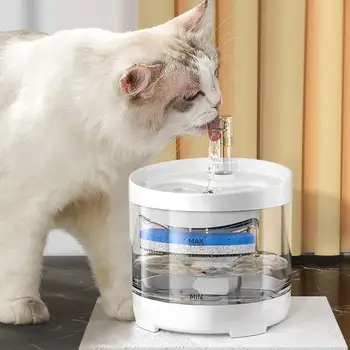 Automatsko Fontana za vodu za mačke Transparentno Kruži Filter Fontana za pitku vodu Sprječava suhu opekline Dispenzer za vodu za kućne mačke