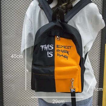 HISUELY Novi najlon ženski ruksak Fahion Ženski ruksak u korejskom stilu za djevojaka za školske torbe, Dizajn Ruksak WHDV0393